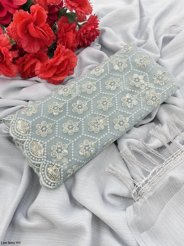 Grey_Chiffon_Embroidered_Assam_Silk_Saree_For_Women