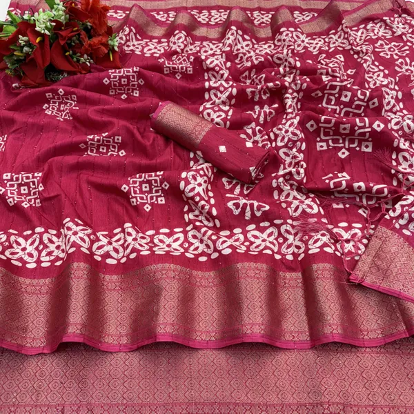 Pink_Cotton_Blend_Woven_Daily_Wear_Saree_For_Women
