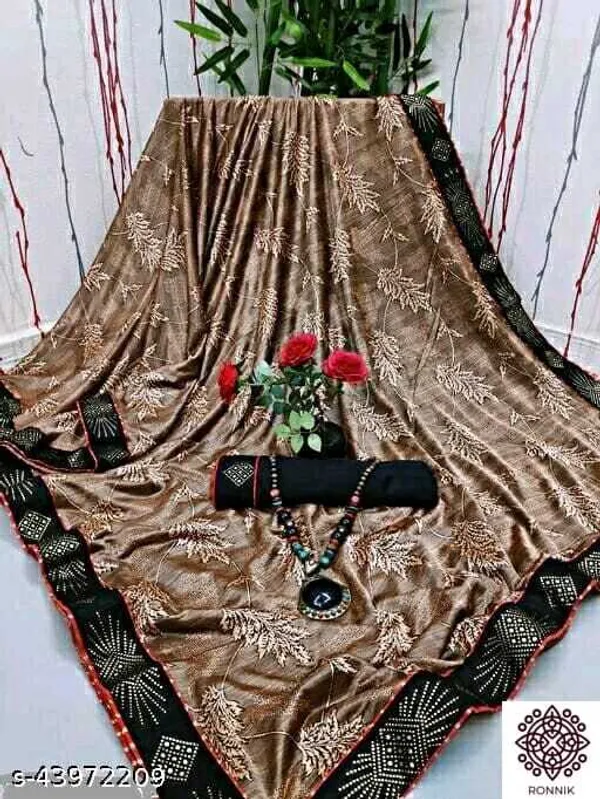 Brown_Lycra_Blend_Printed_Bollywood_Saree_For_Women