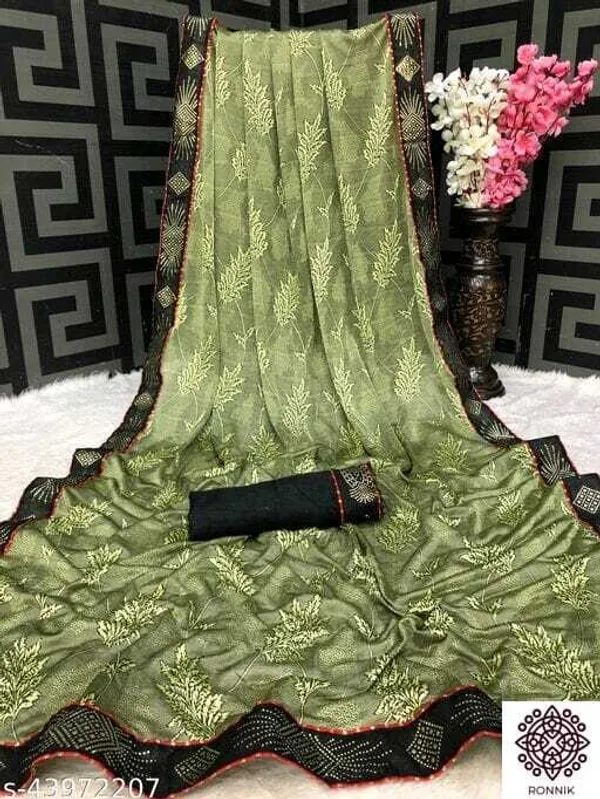 Green_Lycra_Blend_Printed_Bollywood_Saree_For_Women