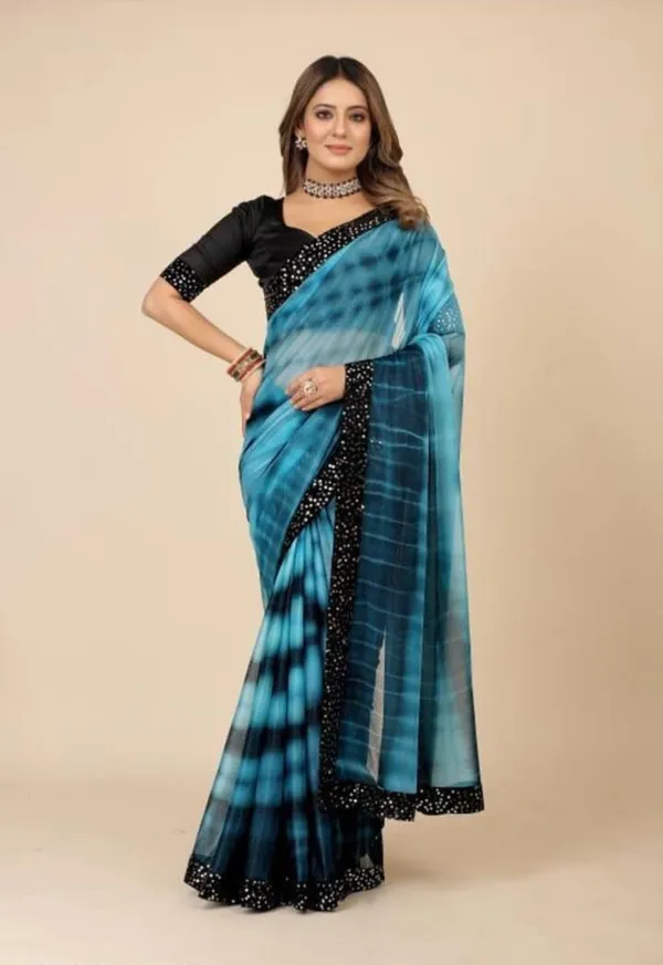 Blue_Lycra_Blend_Printed_Bollywood_Saree_For_Women