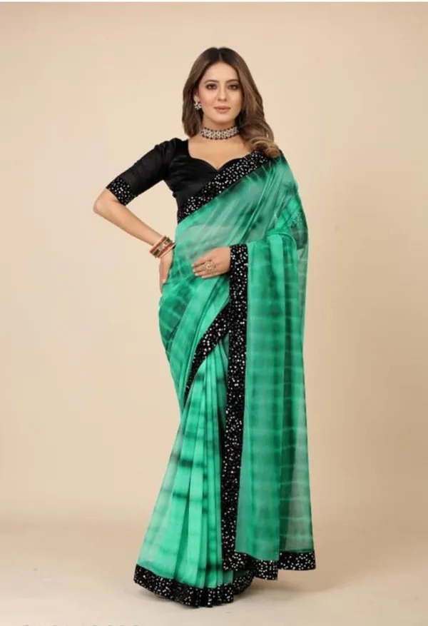 Light_Green_Lycra_Blend_Printed_Bollywood_Saree_For_Women