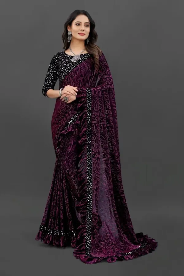 Pink_Lycra_Blend_Self_Design_Bollywood_Saree_For_Women