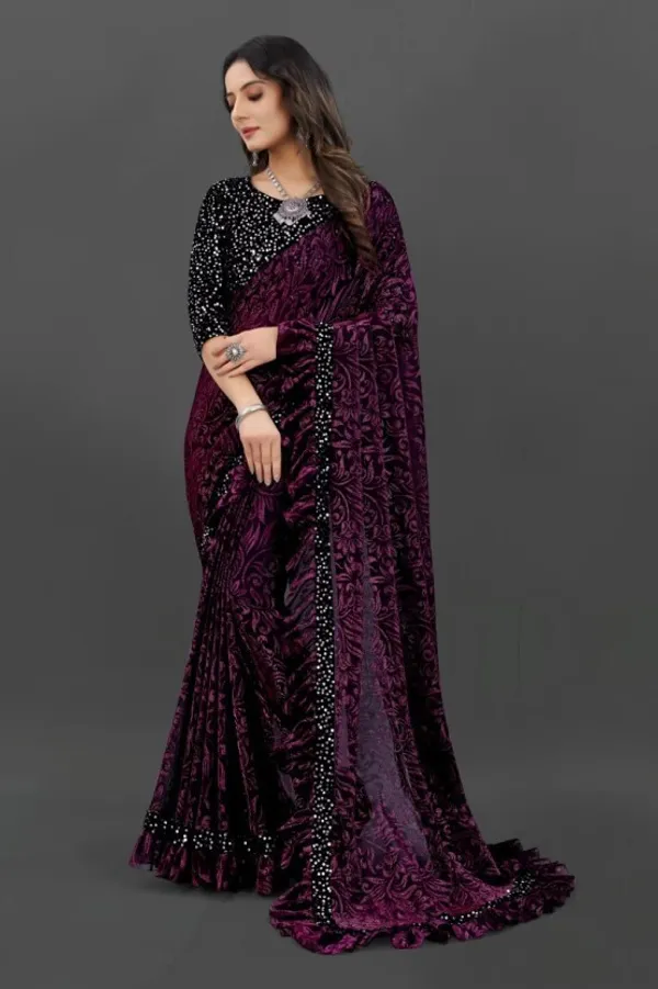 Pink_Lycra_Blend_Self_Design_Bollywood_Saree_For_Women