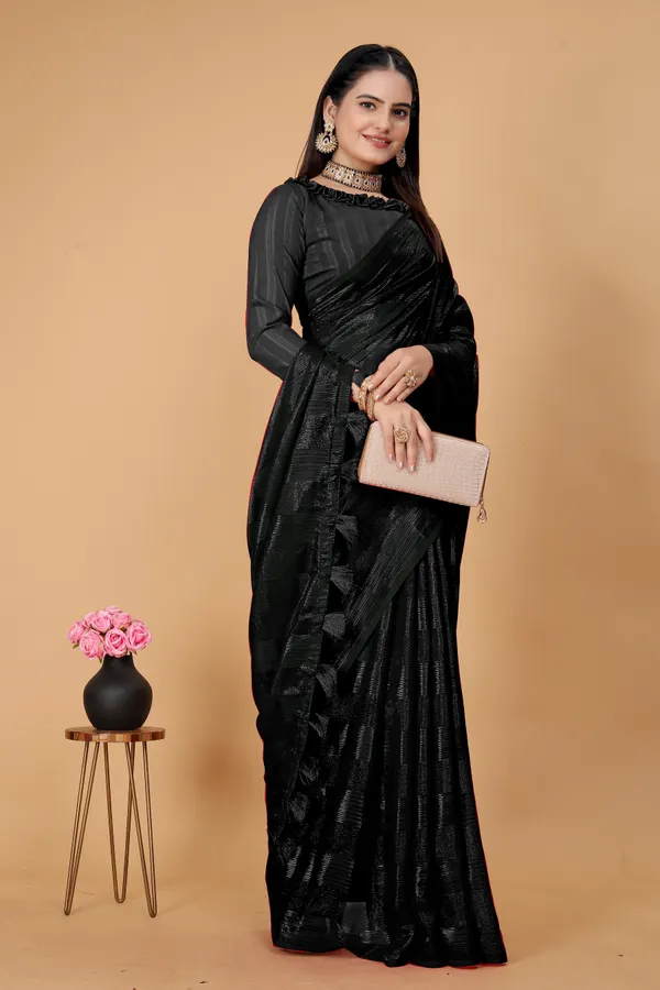 Multicolor_Jacquard_Self_Design_Bollywood_Saree_For_Women