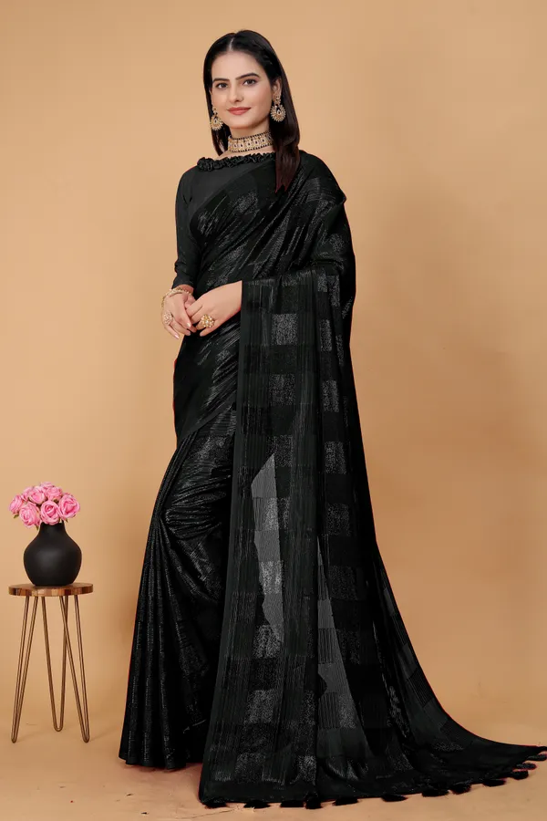 Multicolor_Jacquard_Self_Design_Bollywood_Saree_For_Women