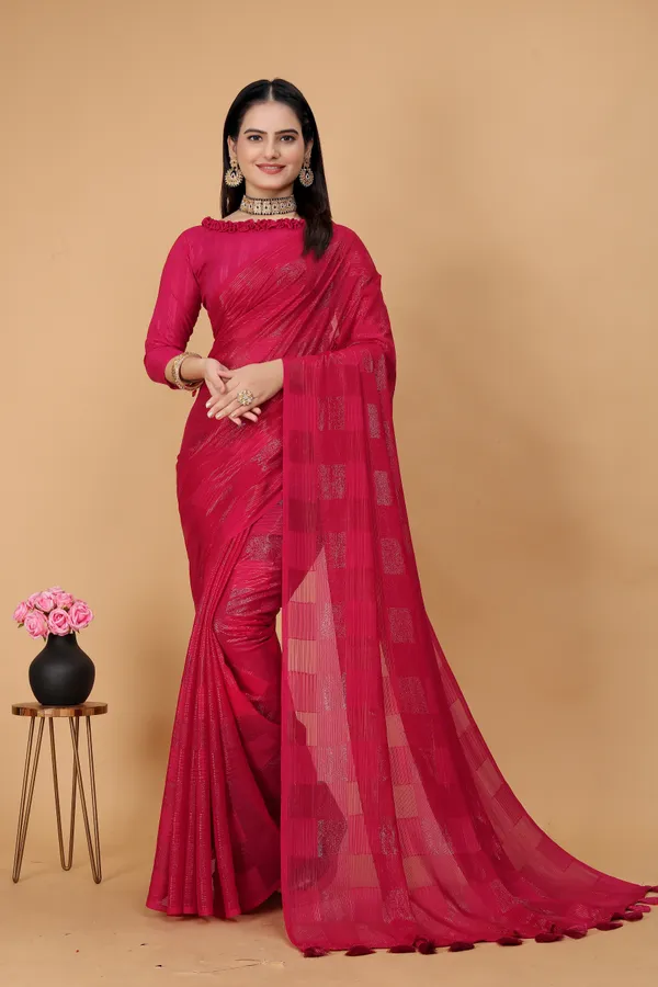 Multicolor_Jacquard_Self_Design_Bollywood_Saree_For_Women