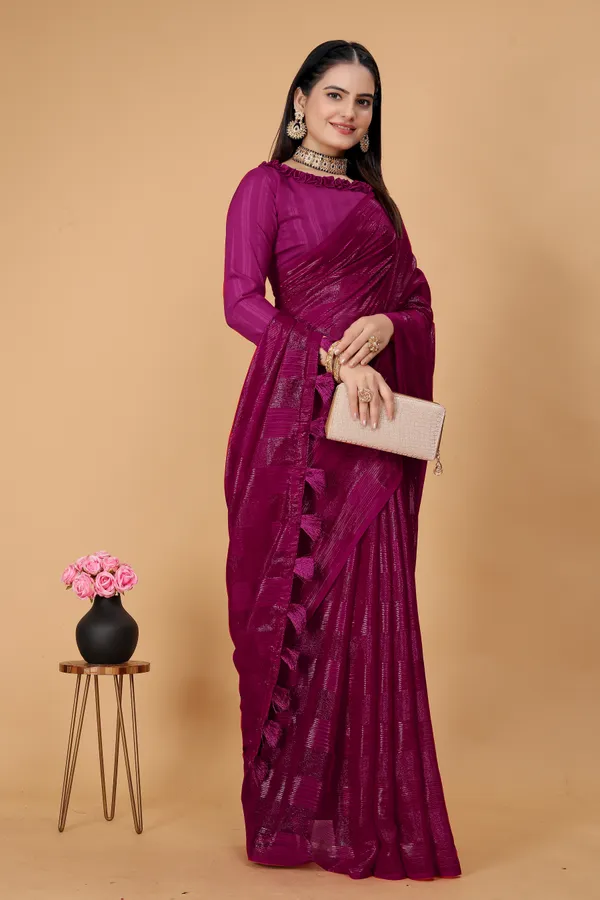 Multicolor_Jacquard_Self_Design_Bollywood_Saree_For_Women