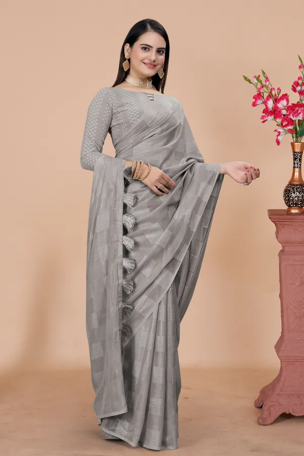 Multicolor_Jacquard_Self_Design_Bollywood_Saree_For_Women