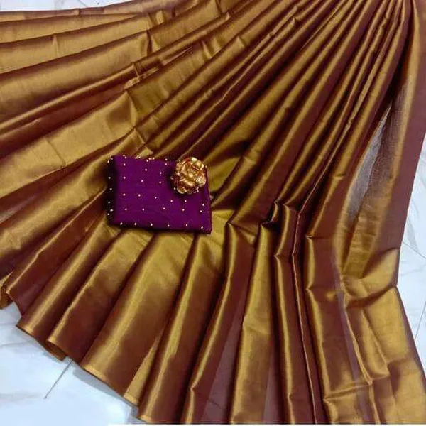 Pink_Polyester_Solid/Plain_Ikkat_Saree_For_Women