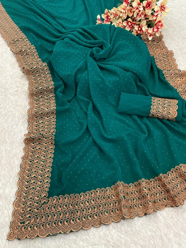 Blue_Georgette_Embroidered_Daily_Wear_Saree_For_Women