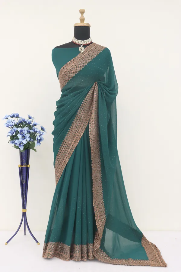 Blue_Georgette_Embroidered_Daily_Wear_Saree_For_Women