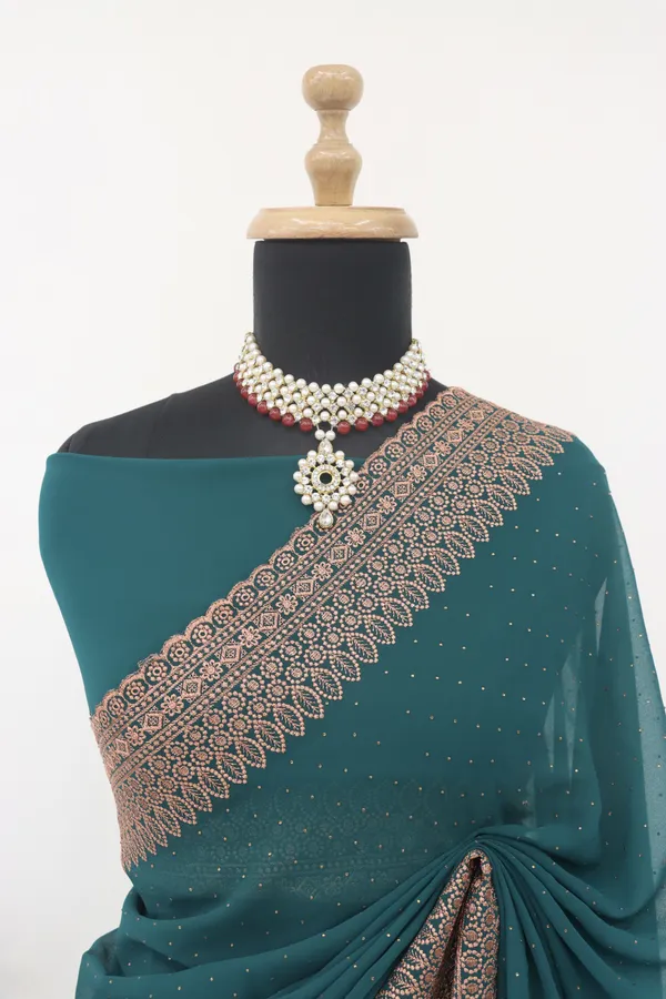 Blue_Georgette_Embroidered_Daily_Wear_Saree_For_Women
