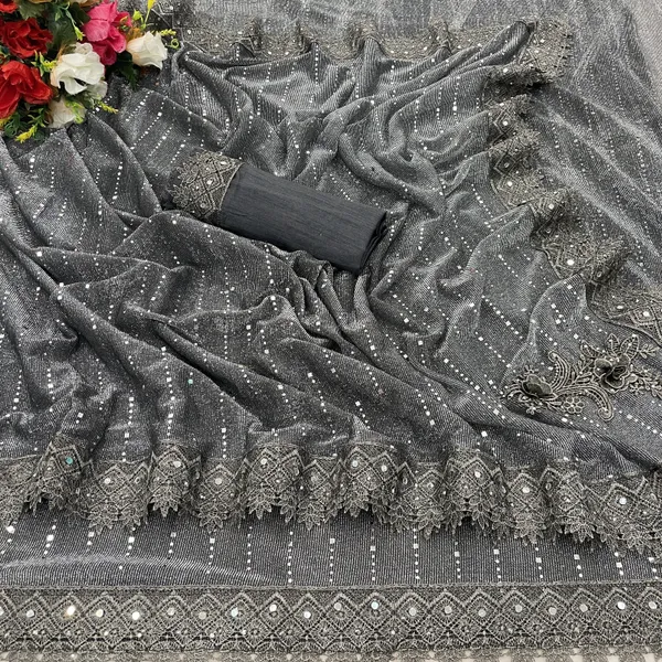Grey_Lycra_Blend_Digital_Print_Bollywood_Saree_For_Women