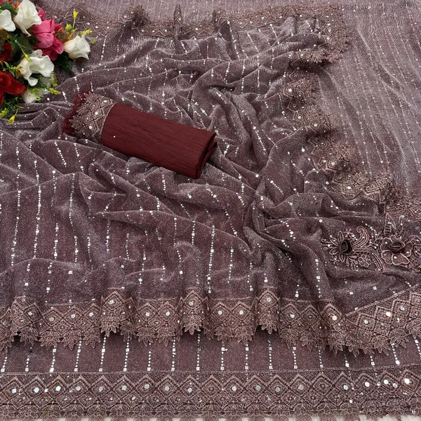 Maroon_Lycra_Blend_Digital_Print_Bollywood_Saree_For_Women