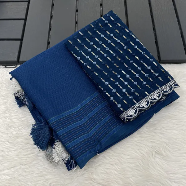 Dark_Blue_Cotton_Blend_Woven_Daily_Wear_Saree_For_Women