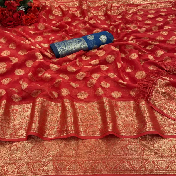 Multicolor_Jacquard_Woven_Bollywood_Saree_For_Women