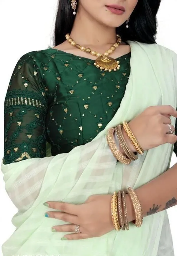 Green_Georgette_Embellished_Bollywood_Saree_For_Women