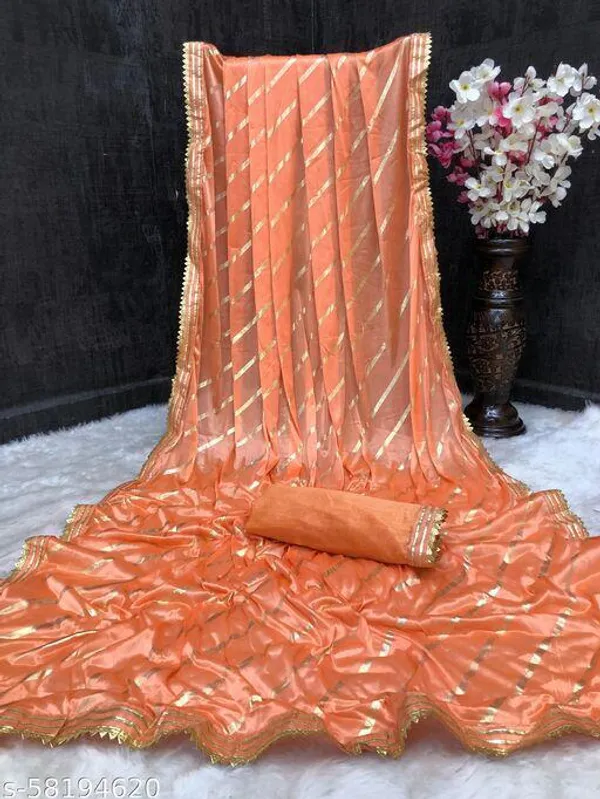 Orange_Lycra_Blend_Printed_Daily_Wear_Saree_For_Women