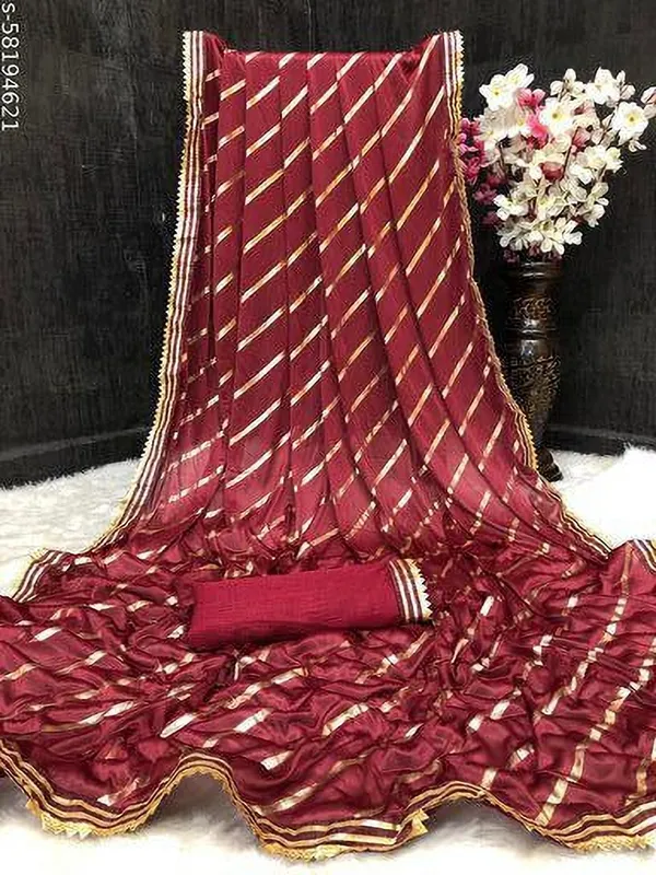 Red_Lycra_Blend_Printed_Daily_Wear_Saree_For_Women