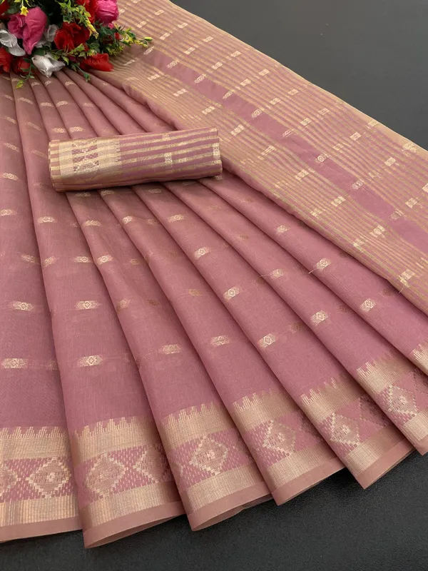 Magenta_Jacquard_Self_Design_Banarasi_Saree_For_Women