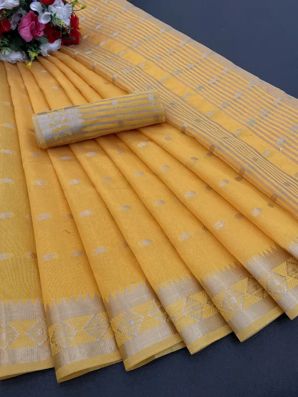 Gold_Jacquard_Self_Design_Banarasi_Saree_For_Women