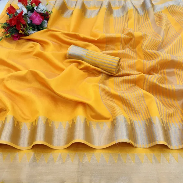 Gold_Jacquard_Self_Design_Banarasi_Saree_For_Women