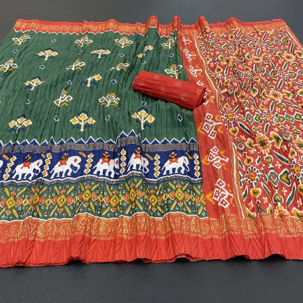 Multicolor_Muslin_Self_Design_Bollywood_Saree_For_Women