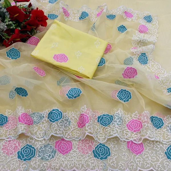 Yellow_Organza_Embroidered_Bollywood_Saree_For_Women