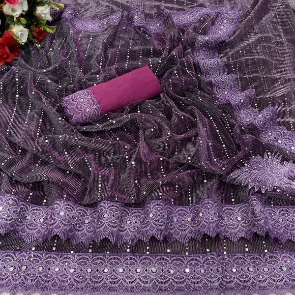 Purple_Lycra_Blend_Digital_Print_Bollywood_Saree_For_Women