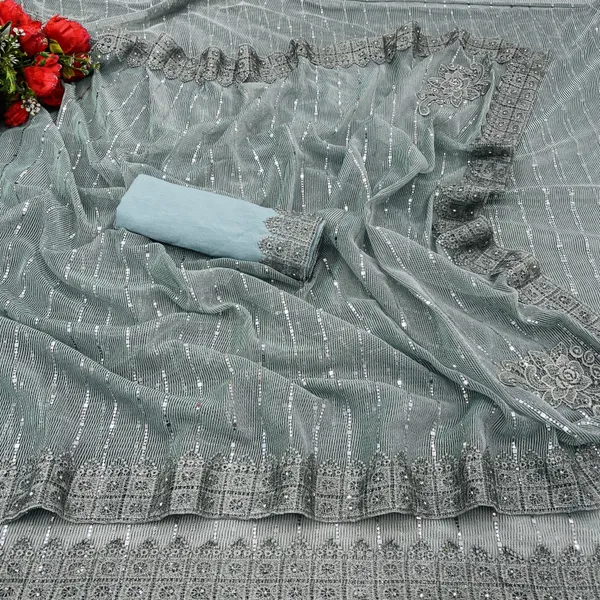Light_Green_Lycra_Blend_Digital_Print_Bollywood_Saree_For_Women
