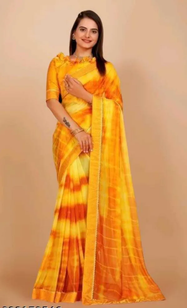 Yellow_Lycra_Blend_Printed_Daily_Wear_Saree_For_Women