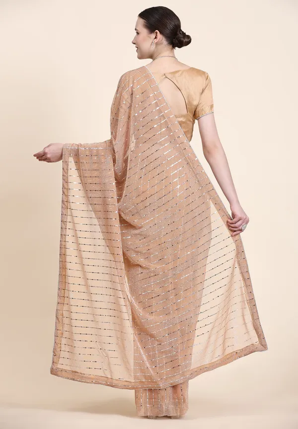 Cream_Lycra_Blend_Embellished_Bollywood_Saree_For_Women