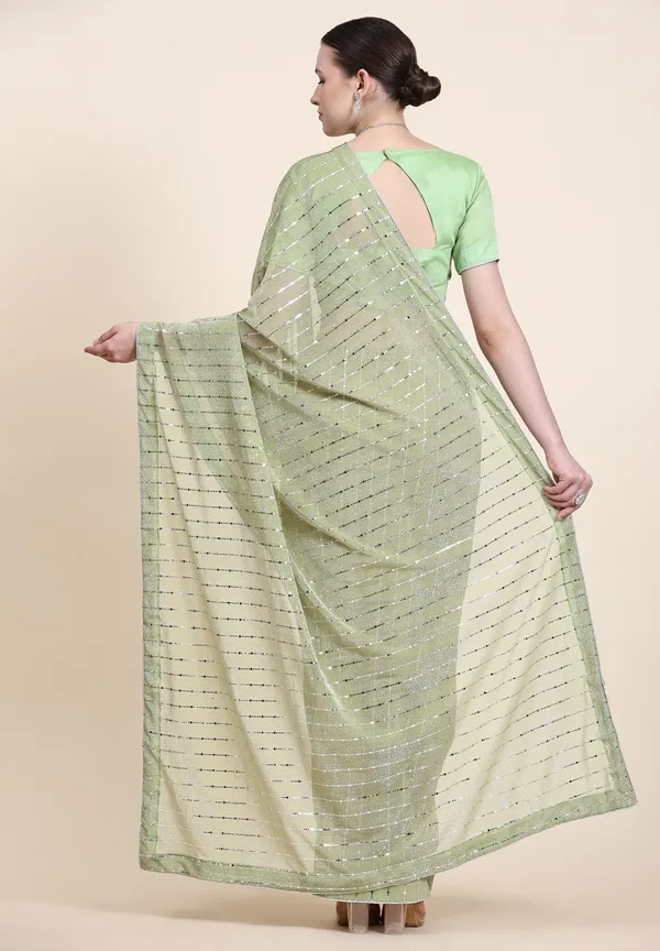 Light_Green_Lycra_Blend_Embellished_Bollywood_Saree_For_Women