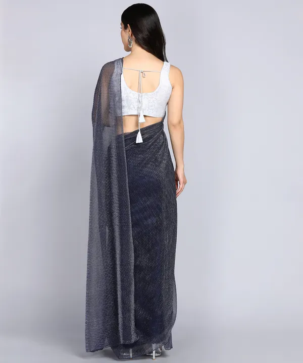 Dark_Blue_Lycra_Blend_Dyed_Bollywood_Saree_For_Women