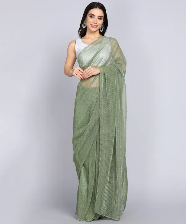 Light_Green_Lycra_Blend_Dyed_Bollywood_Saree_For_Women