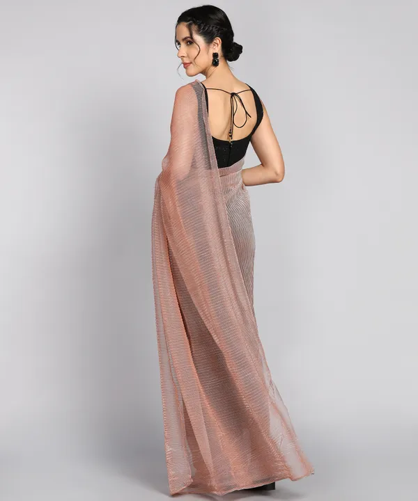 Cream_Lycra_Blend_Dyed_Bollywood_Saree_For_Women