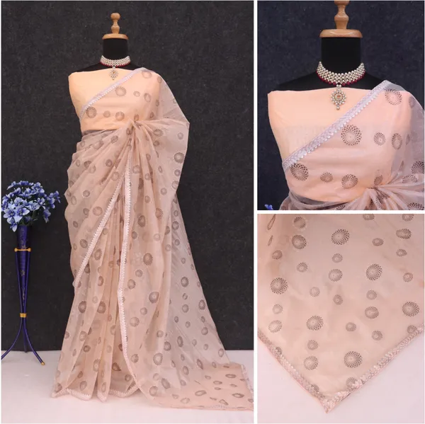 Cream_Organza_Dyed_Bollywood_Saree_For_Women