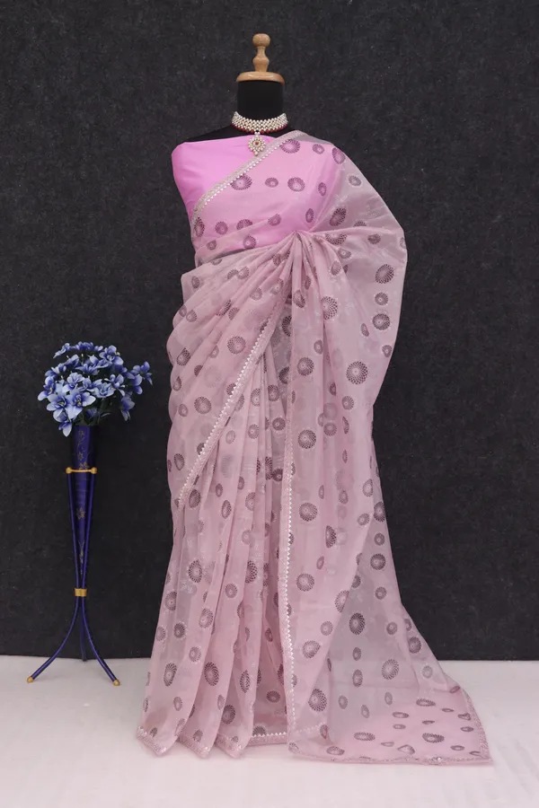 Pink_Organza_Dyed_Bollywood_Saree_For_Women