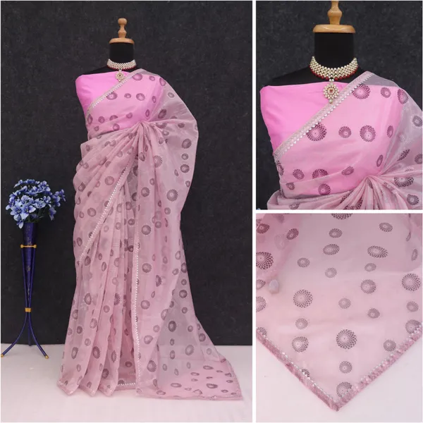 Pink_Organza_Dyed_Bollywood_Saree_For_Women