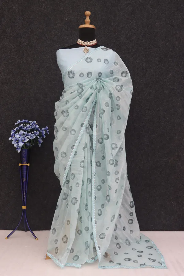 Light_Blue_Organza_Dyed_Bollywood_Saree_For_Women