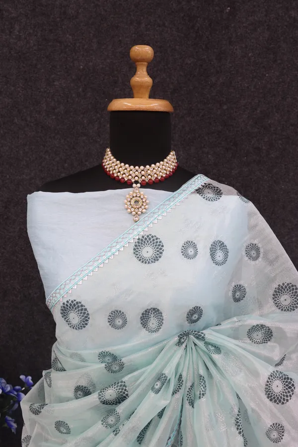 Light_Blue_Organza_Dyed_Bollywood_Saree_For_Women