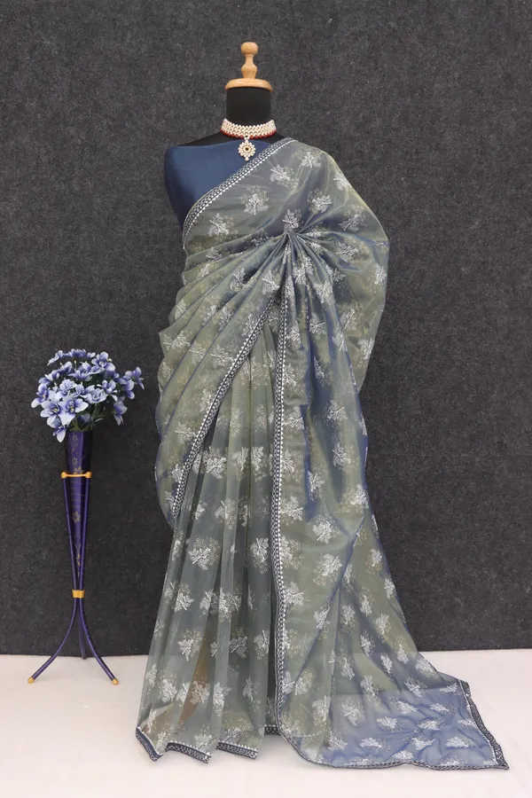 Blue_Organza_Printed_Bollywood_Saree_For_Women
