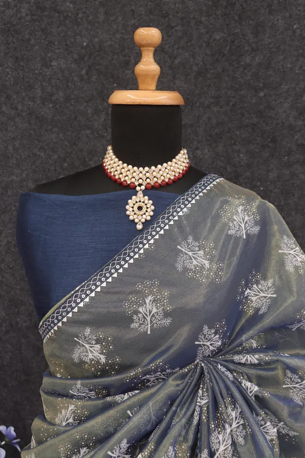 Blue_Organza_Printed_Bollywood_Saree_For_Women