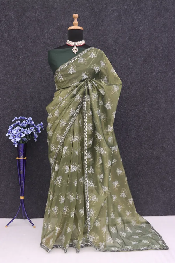 Green_Organza_Printed_Bollywood_Saree_For_Women