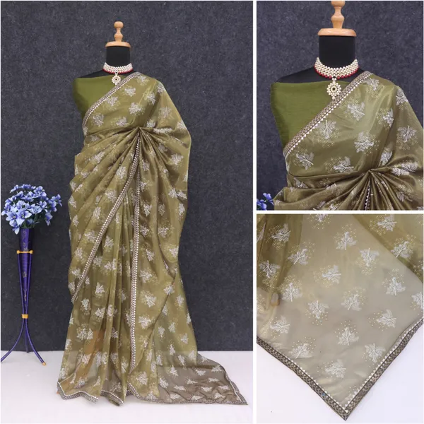 Green_Organza_Printed_Bollywood_Saree_For_Women