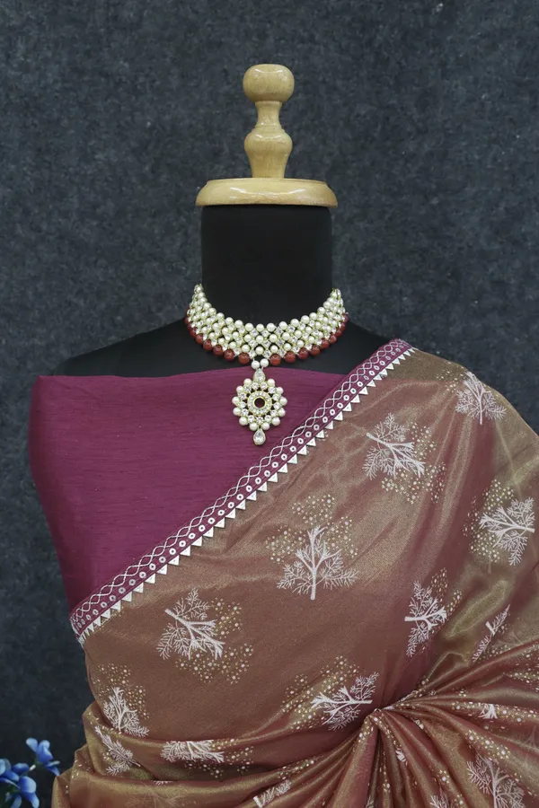 Purple_&_Brown_Organza_Printed_Bollywood_Saree_For_Women