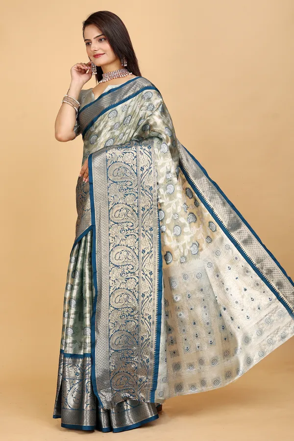 Dark_Blue_Tussar_Silk_Woven_Handloom_Saree_For_Women