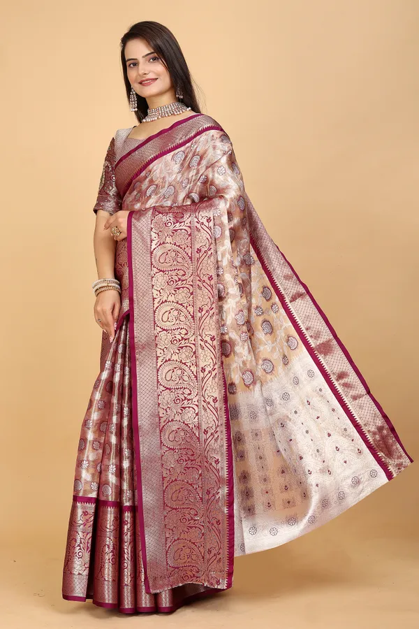 Purple_Tussar_Silk_Woven_Handloom_Saree_For_Women
