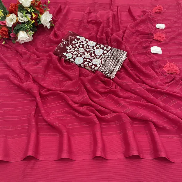 Pink_Georgette_Self_Design_Bollywood_Saree_For_Women
